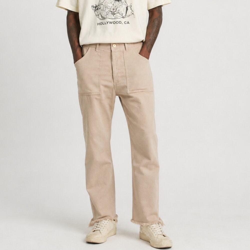 GALLERY DEPT Straight Leg  Fatigue Pants light beige size 30